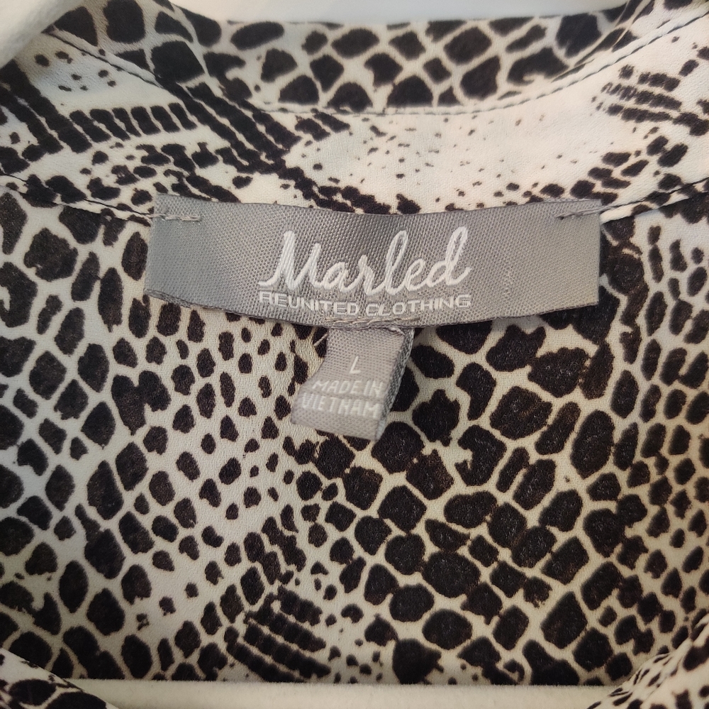 Marled large snake print blouse - Picture 2 of 4